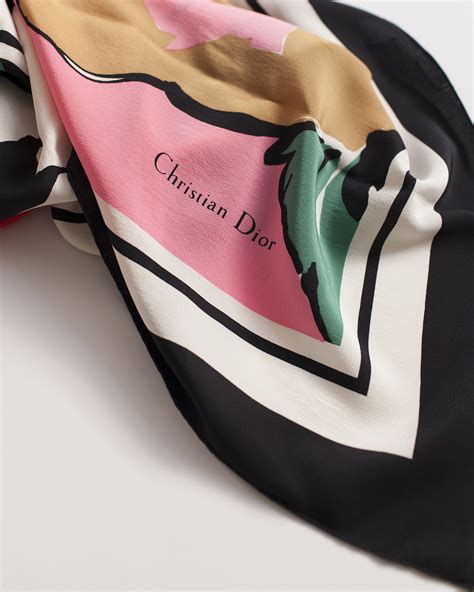 christian dior silk scarf.